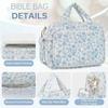 Bible Study Supplies Bag with Handle Bible Carrying Tote Bag Bible Carrying Case Christmas Christian Gifts for Women Girls
