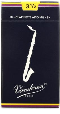 Vandoren Alto Clarinet Reed Traditional Hardness 3-1/2 (10 Pieces)