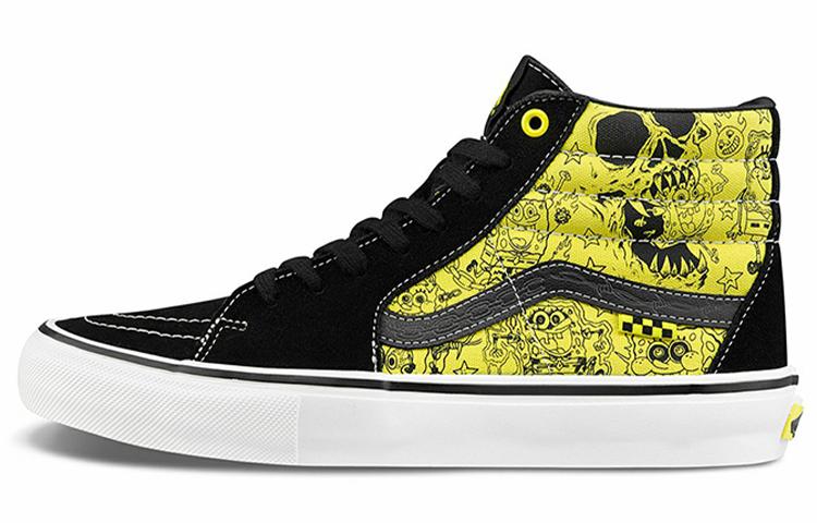 Vans Mike Gigliotti x SpongeBob SquarePants x Vans Skate Sk8-Hi Black Yellow VN0A5FCCZAU 34.5