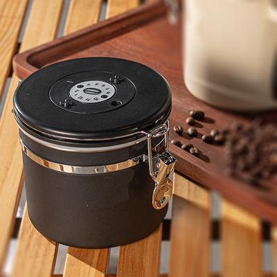 Recipient de Depozitare Cafea Capacitate Mare 1.2L/1.5L cu Lingură Oțel Inoxidabil Cutie pentru Boabe de Cafea Sigilare Depozitare Cafea Vrac Alimente