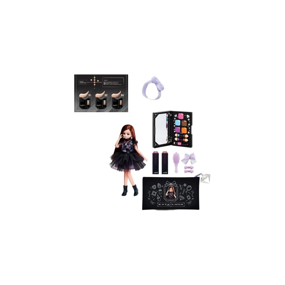 

Takara Tomy Licca-chan Doll KATE Make My Color with Original Hairband and Foundation Sample Dress-Up Toy for Ages 5 and Up