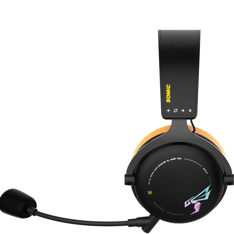 Somic G760 Wireless Bluetooth Headphone With 3 Modes Connection,35ms Ultra-low latency,Cool Light Wireless Gaming Headset