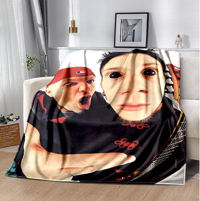 Limp Bizkit Flannel Blanket Soft Warm All-Season Throw, Design for Camping, Car Travel, Hiking Sofa, Bed, Office Perfect Gift for Parties