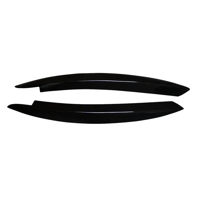 2PCS for VW Golf 6 MK6 GTI GTR 2008-2013 Car Accessories Black Headlight Eyebrow Eyelid Cover Decorative Trim