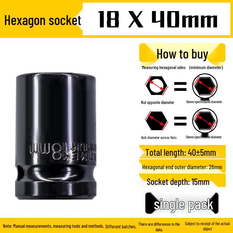 Electric Drill and Air Wrench Socket Set 1/2 Hex, 8-32mm