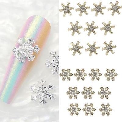 10pcs Snowflake Nail Decorations for Unique and Eye Catching Manicures Charming Nail Accessories