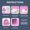 Electronic Piggy Bank Automatic Mini Safe Coins Cash Saving Money Box Password Counter Code Key Lock Coin Bank ATM Child Gift