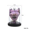 Valentine’s Day Gift: Preserved Rose Night Light Ornament with Artificial Soap Flower, Glass-Covered Souvenir.