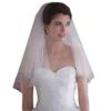 Bride Wedding Veil Double Layer Lightweight Soft Odorless Short Comb Bridal Tulle Hair Accessories Beige