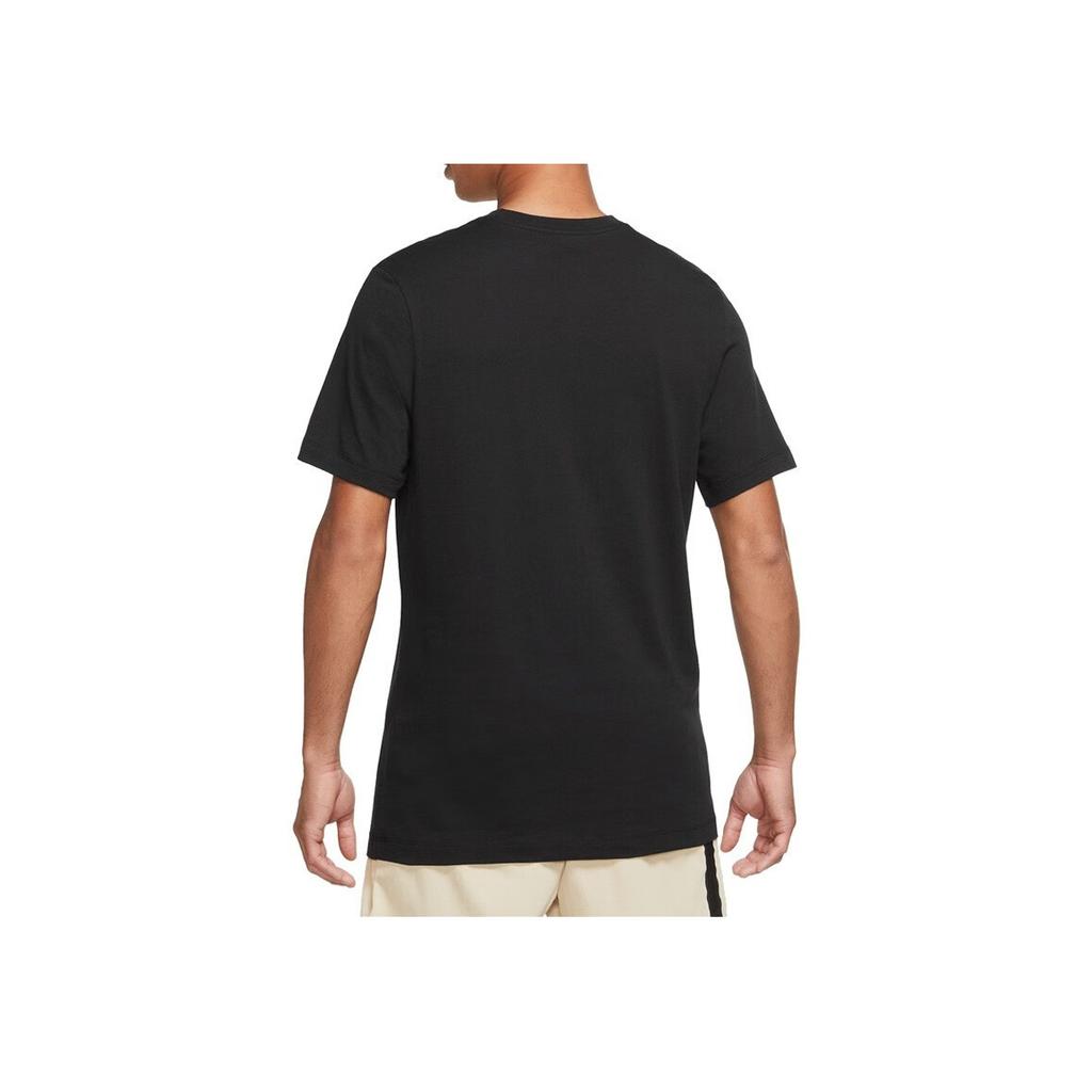Nike Logo Print Rundhals T-Shirt Herren Oberteile Schwarz DZ2875-010