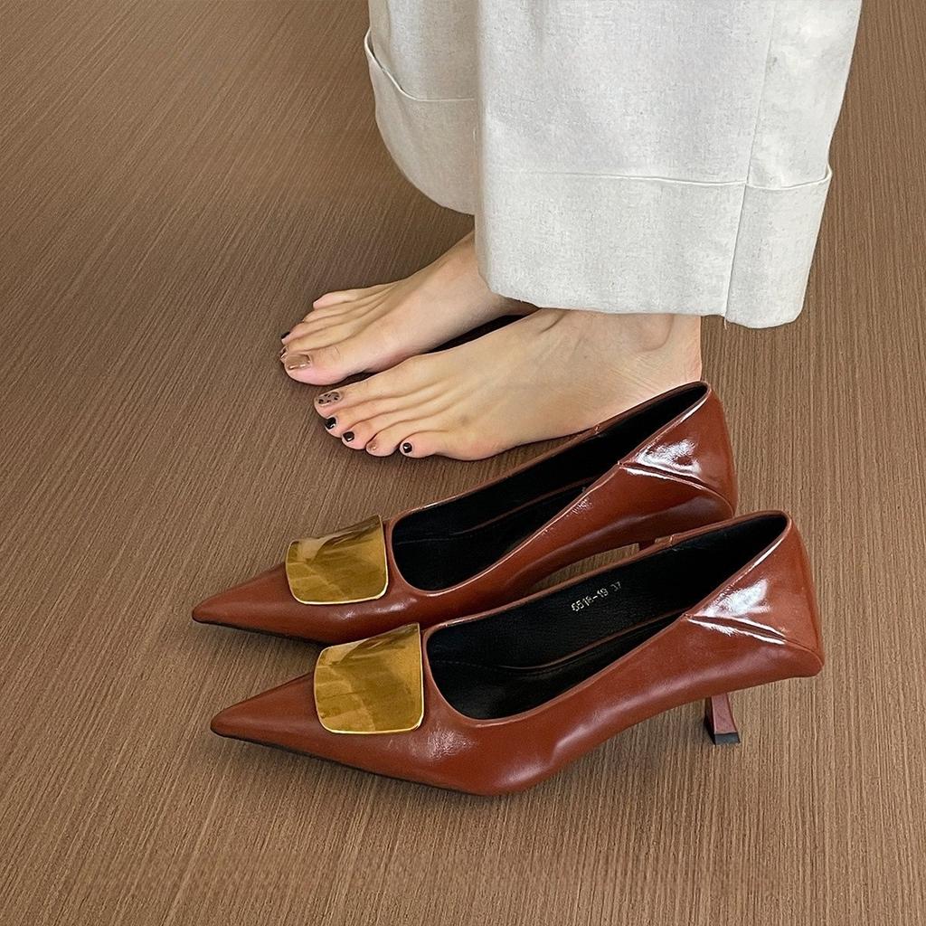 Pointed High Heels Women's Shoes New Niche Design Temperament Celebrity Stiletto Single Shoes