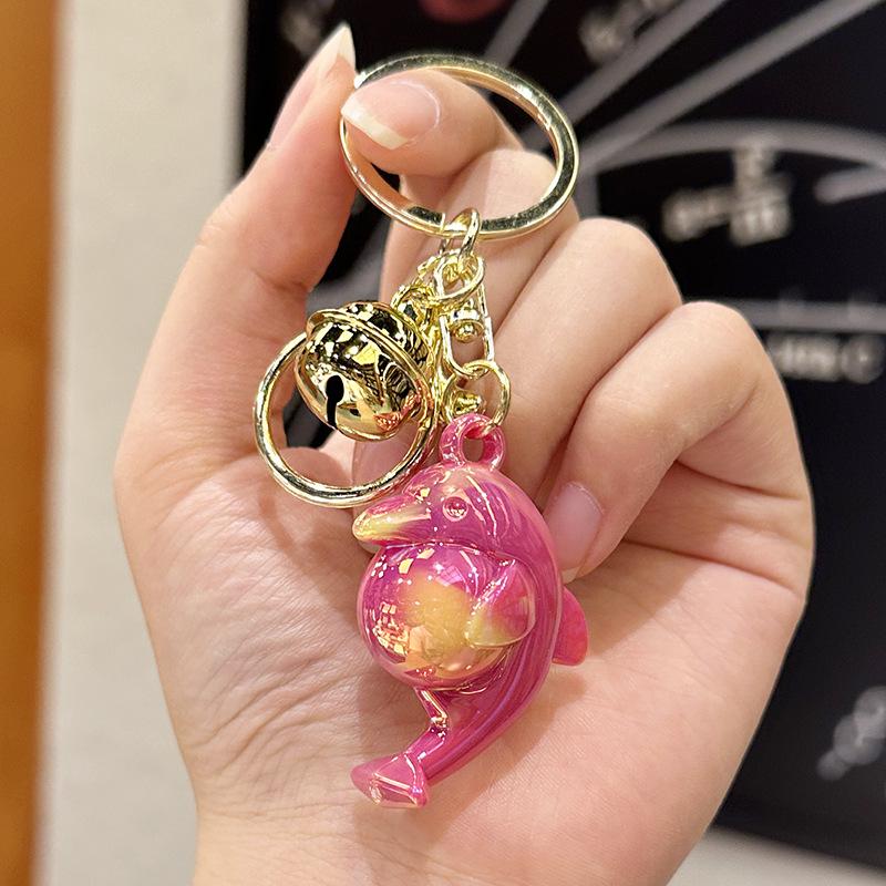 Colorful Acrylic Seashell Keychain Pendant - Cute and Exquisite for Girls' Bags & Car Pendants