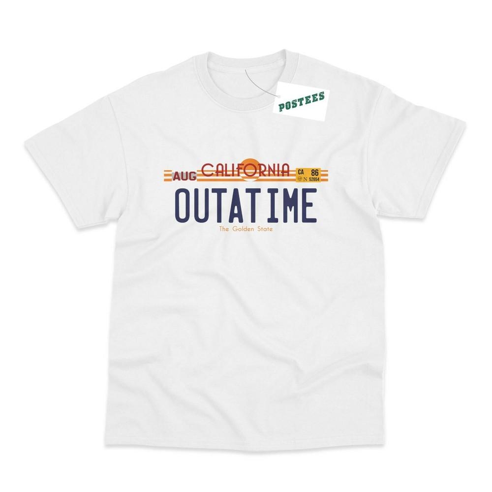 

Outa time Licence Plate Inspired By Back To The Future T-Shirt 3XL