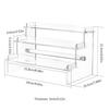 3 Tiers Acrylic Display Stand Clear Display Rack For Cupcake Candy Dessert