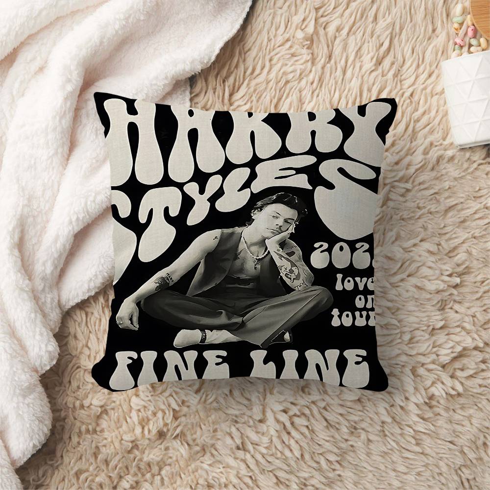 Singer H-Harrys S-Styles Personalized Picture Text Home Decorative Pillows Household Gifts 45x45cm