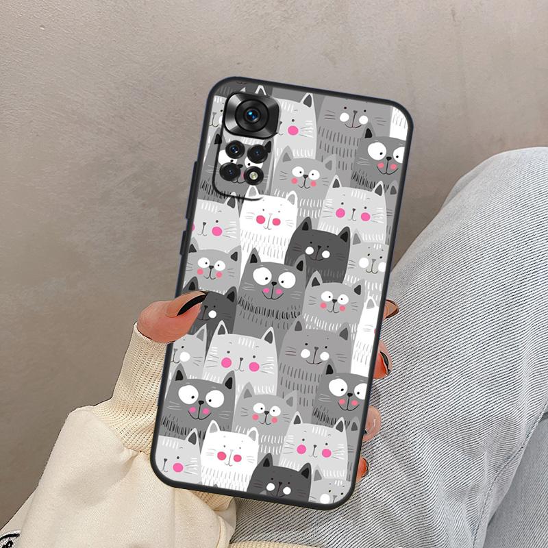 

Милый Мультяшный Кот Для Xiaomi Redmi Note 14 13 9 10 11 12 15 Pro Plus Чехол Обложка Для Redmi 15 C 13C 12C 10C 14C Redmi Note 12 4G