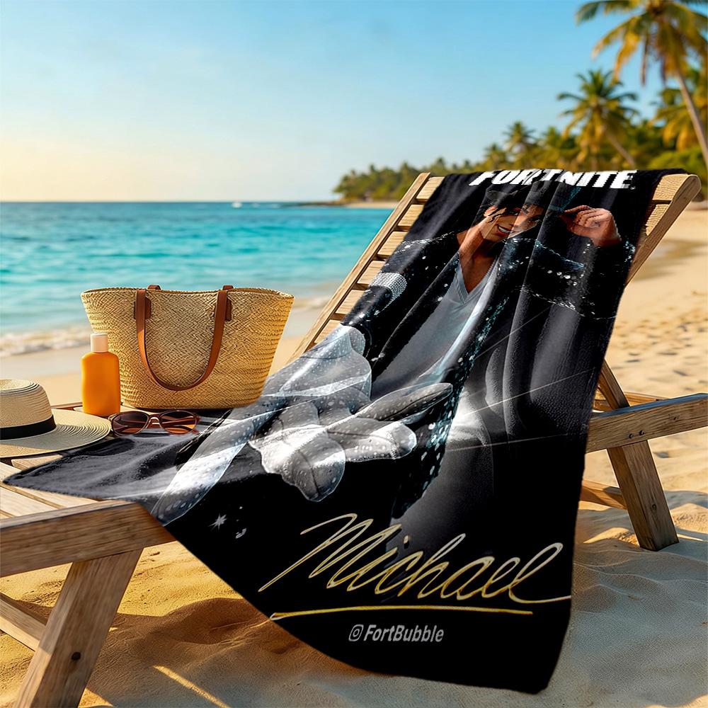 Michael Jackson Beach Towel Super Soft Microfiber Quickdry Fabric Comfortable Lightweight