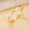 2025 French Light Luxury Tri-Scallop White Shell Titanium Steel Bracelet for Women - Elegant Gold Buckle Design