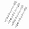 4Pcs 100mm Chrome Tyre Valve Extension Rod Wheel Adapter Car Truck Lorry