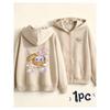 Loose Drop Shoulder Cool Autumn Sports Top Girls Zip-up Hooded Front & Back Tokyo Racing Letter Print