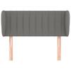 Tête de lit avec Oreilles Gris Foncé 93 x 23 x 78 88 cm Tissu