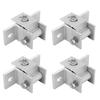 4er Set Solarmodul Montagehalterung Fuß Aluminiumlegierung Korrosionsschutz Rostfrei Solar PV Frontstütze für Dach
