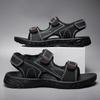 Lightweight Sports Sandals Summer Style Non-Slip Driving Shoes for Men Beach Shoes Wear-Resistant Large Size Velcro Shoes