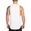 Muscleguys Blank Running Vests Mens Gym Clothing Bodybuilding Stringer Tank Tops Summer Cotton Cut Off Fitness Muscle Guys Sleeveless Shirt