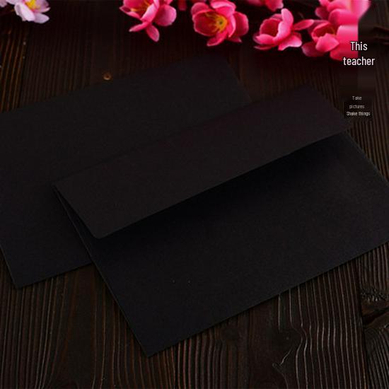 Retro Western Style Kraft/Black/Beige Invitation Envelope