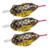 3 Stück Glitzer Weiches Silikonköder Künstlicher Simulations Lebensechter Köder Angelzubehör 5,5cm 13g3#