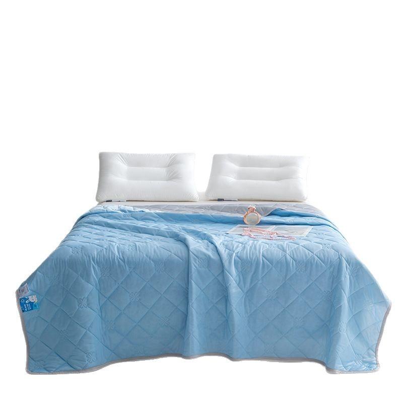 Solid Color Summer Air Conditioner Quilt With Waterwash Tencel Polyester Fill