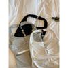 Chain Halter Camisole Sexy Backless Beauty Back Tank Top With Built-in Bra Hollow Out Bralette For Outer Wear