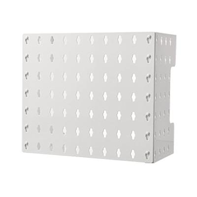 Pannello forato da parete espositore multifunzione senza foratura, scaffale portaoggetti, copertura tubi scaldabagno a gas/acqua