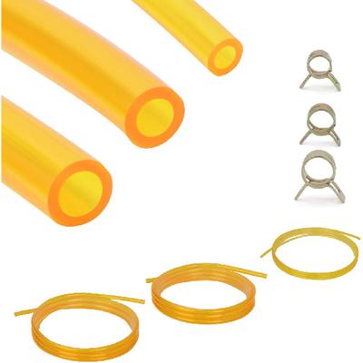 Kit de Durite de Carburant en TPU Premium 3 Tailles (3mm ID/5mm OD, 5mm ID/8mm OD, 6mm ID/9mm OD), 6,6 pieds chacun, Avec 12 pinces en acier, Tuyau de carburant universel pour essence et diesel Pour