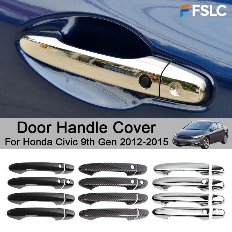 Auto Parts Car Upgrade Door Handle Cover For Honda Civic 9th Gen 2012-2015 Cars Accessories Car Stickers Modify a Car