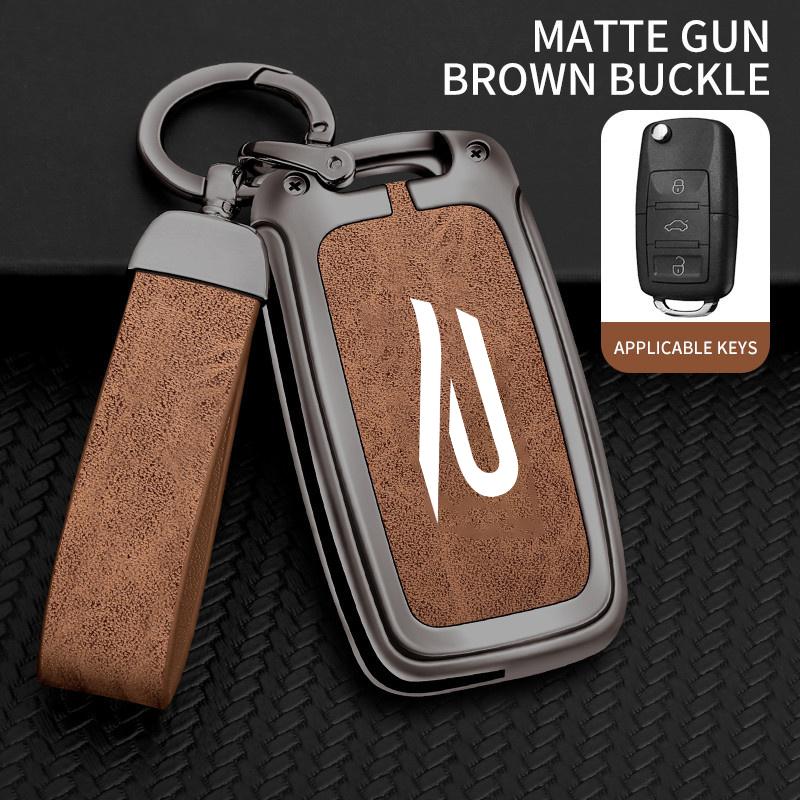 Car Key Case Cover Shell For Volkswagen VW New R Logo Polo Tiguan Golf Jetta Beetle Eos Scirocco Up Transporter Sharan Accessory