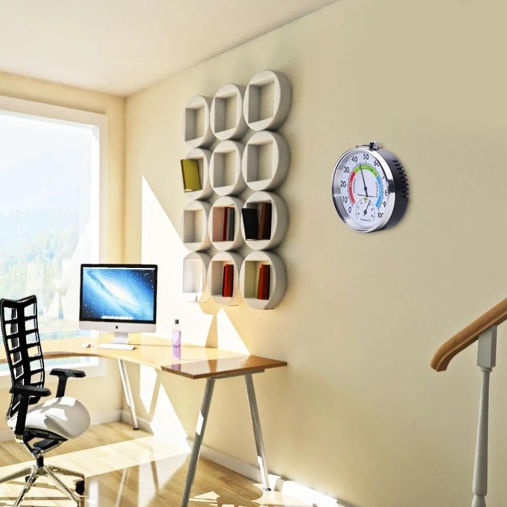 2 In 1 Wall Thermometer Hygrometer Wall-mounted Sensor Temperature Humidity Gauge  Sauna Room