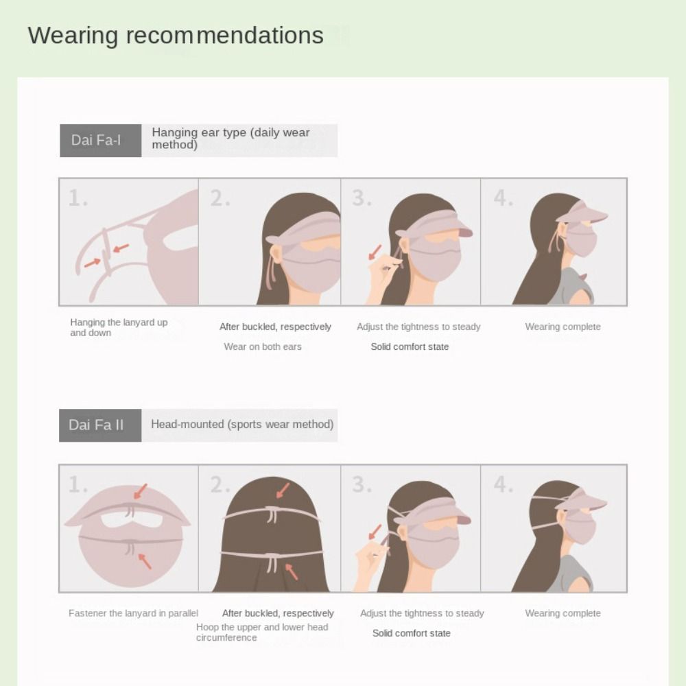 Anti-UV Women's Sunscreen Face Mask Ice Silk Face Cover Mask  for Cycling Bike Motorcycle