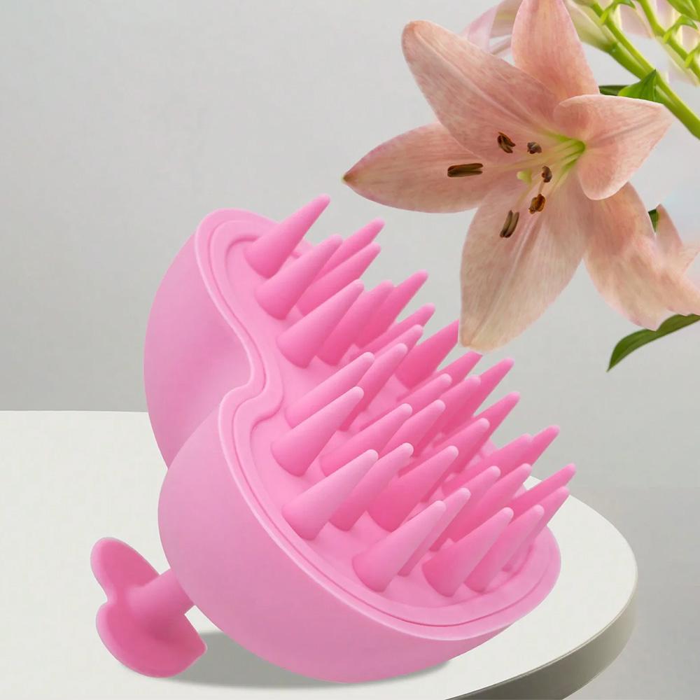 

Heart-shaped Silicone Scalp Massager Shampoo Brush Soft Bristles Wet Dry Scalp Brush Wash Clean Care Hair Root Hair Shower Tools