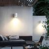 Neue, elegante und stilvolle, wasserdichte, moderne Premium-Außenwandleuchte mit GU10-Downlight – hochwertige PVC-Beleuchtung für den Garten