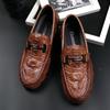 2024 New Leather Men Shoes Fashion Light Breathable Casual Shoes Genuine Leather Luxury Mens Loafers Shoes Mocassin Man Footwear