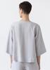 Linen Flared Top Women Loose Casual Blouse Bracelet Sleeve Oversized Shirt
