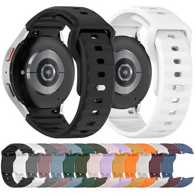 Silicone Designer Band Quick Release Replacement Watch Strap Replacement Sport Watchband for Samsung Galaxy Watch 6 5 4 Band