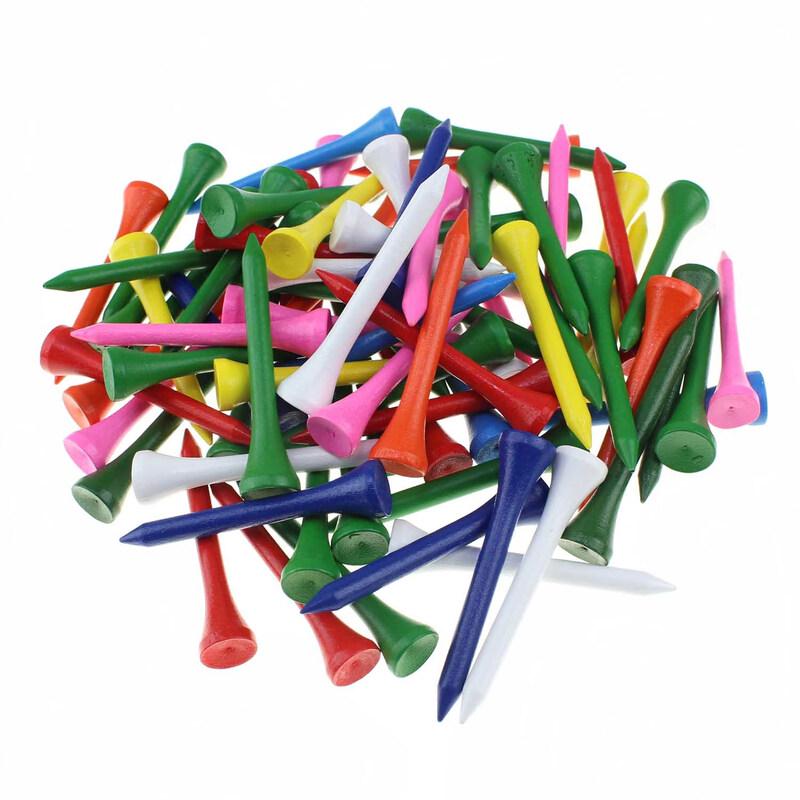 Fengyi Golf Holz-Tees - Gemischte Farben (200 Stück)