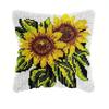 3d Segment Embroidery Pillow Wool Handcraft Diy Latch Hook Rug Kits Bee Sunflower Series Carpet Embroidery Materials Supplies 