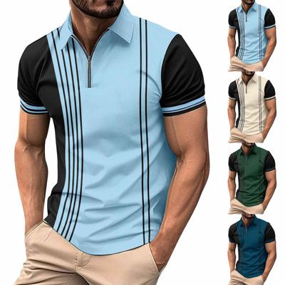 Men's Summer Leisure Culture Breathable Short Sleeved Shirt Top