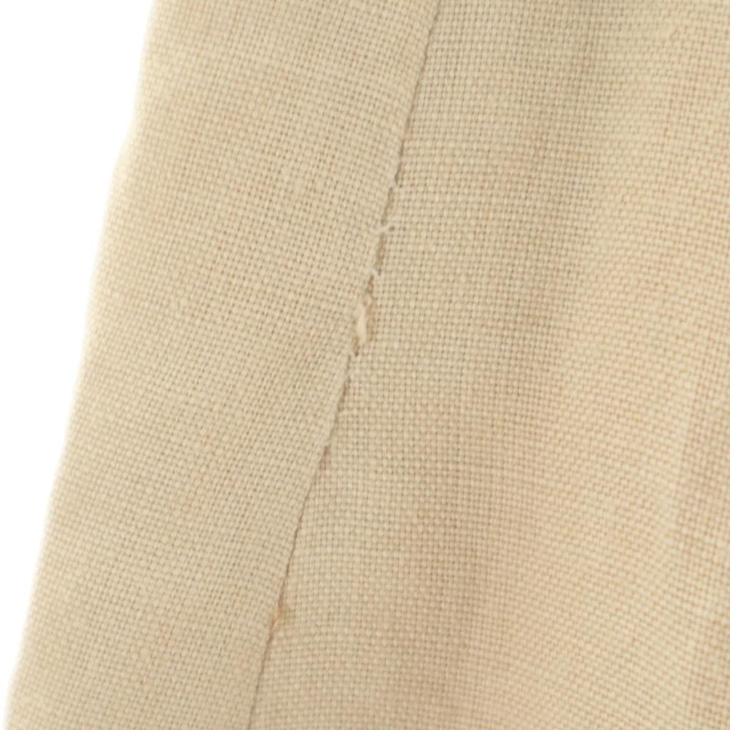 CELINE French linen Midi length Tight Skirt 38 beige Women Used