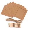 2M 5/6inch Kraft Paper 12 Months Photo Garland with Clothespins for Photo Picture Banner Birthday Entertainment 6 Years