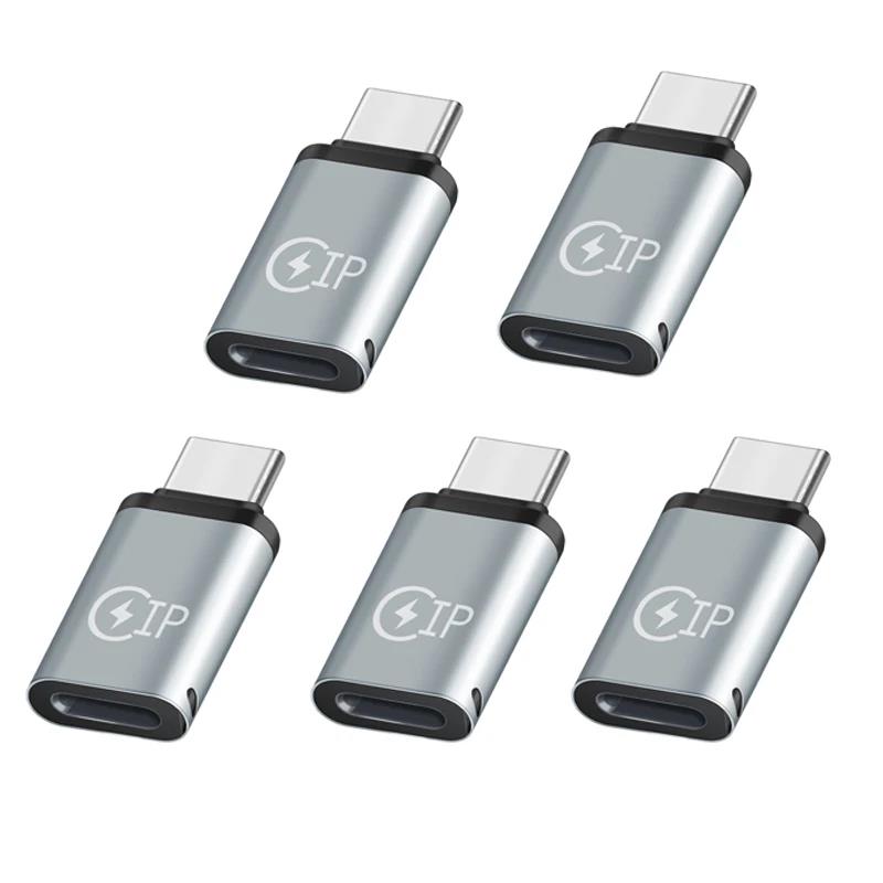 5PCS Lightning Female To USB C Male Cable Converter Carplay Type-C Phone Charger Adapter for IPhone 15 Pro Max Samsung Earphones 3