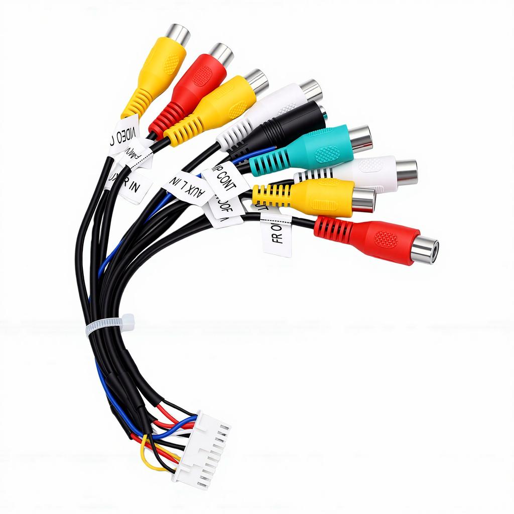 Car Radio Stereo Power Cable 20 Pin Support for Android 9 Female Adapters Radio Wiring Harness Kit